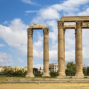 Greece, Attica, Athens, The Temple Of Zeus, also known as the Olympieion