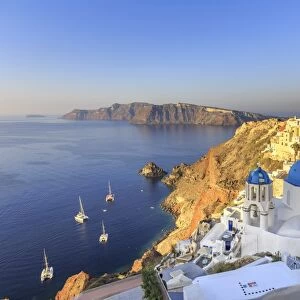 Greece, Cyclades, Firostefani and Santorini Caldera