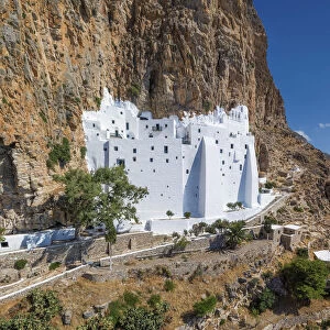 Greece, Cyclades Islands, Amorgos, Moni Panagias Chozoviotissas Monastery