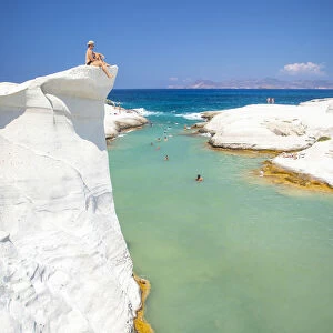 Greece, Cyclades Islands, Milos, Sarakiniko Beach (MR)