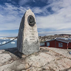 Greenland, Disko Bay, Ilulissat, Knud Rasmussen Memorial