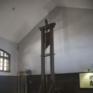 Guillotine at the Hoa Lo Prison (aka Hanoi Hilton), Ba Dinh district, Hanoi, Vietnam