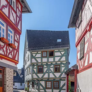 Half-timbered houses at Bad Camberg, Taunus, Hesse, Germany
