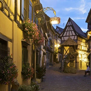 Half Timbered Houses in Eguisheim, Alsace, France