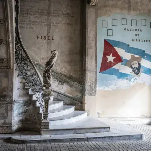 The hallway and staircase leading up to La Guarida restaurant, Centro Habana, Havana The hallway and staircase leading up to La Guarida restaurant, Centro Habana, Havana