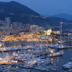 Harbour at dusk, Monte Carlo, Monaco