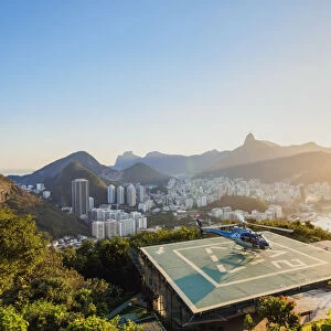 Helipad on top of the Morro da Urca, Rio de Janeiro, Brazil