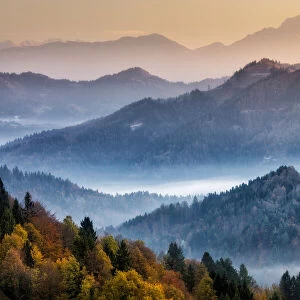 The hills around Skofja Loka, Slovenia
