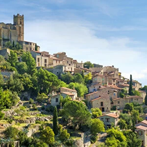 Hilltop town of Eus, Pyrenees-Orientales, Languedoc-Roussillon, France