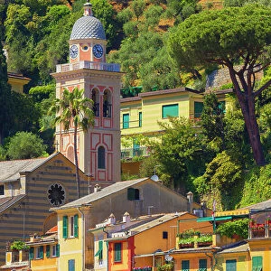 Historic district, Portofino, Liguria, Italy
