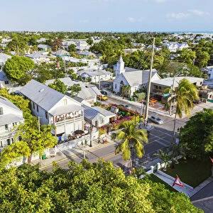 Historic district, top view, Key West, Florida, USA