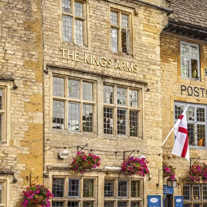Historic hotel in Stow-on-the-Wold, Cotswolds, Gloucestershire, England