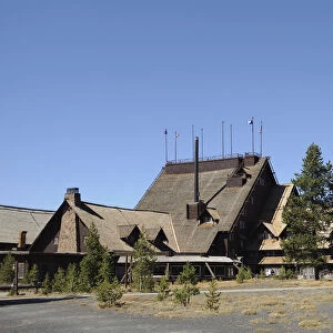 Historic Old Faithful Inn, Yellowstone National Park, Wyoming, USA