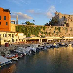 Historic old harbor, Ciutadella, Menorca, Balearic Islands, Spain, Europe