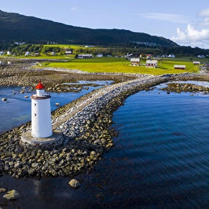 Hogsteinen lighthouse, Godoya island, More og Romsdal, Norway