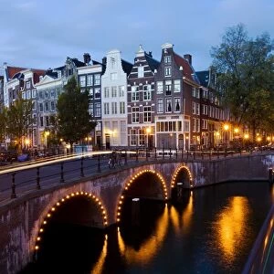 Holland, Amsterdam, Keizersgracht and Leidesegracht canals