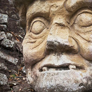 Honduras, Copan Ruinas, Copan Ruins, Cabeza, Old Mans head