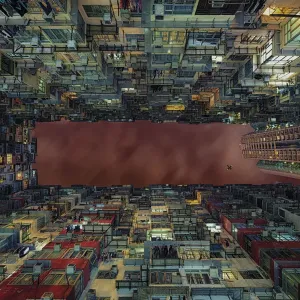Hong Kong Kowloon Apartment Building Print Hong Kong Kowloon Apartment Building Print