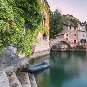 Horrid of Nesso, bridge of the Civera, Nesso, Como province, Lombardia, Italy