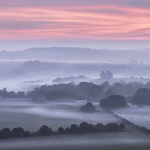 Horse Hill, Berwick St. John, from Win Green Hill, Cranborne Chase, Wiltshire, England