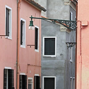 Houses with coloured facades, Burano, Venice, Veneto, Itlaly