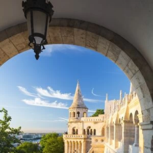 Hungary, Central Hungary, Budapest. Fishermans Bastion takes its name from the