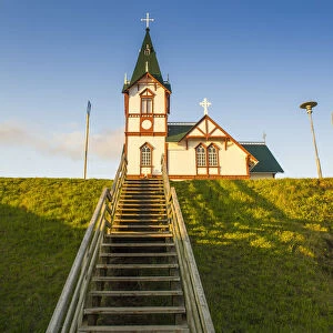 Husavik, northern Iceland. Lutheran church