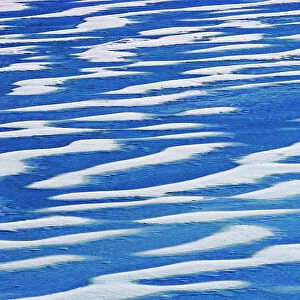 Ice patterns on on Knight Lake, Alberta, Canada