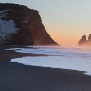 Iceland, South Iceland, The black beach of Vik