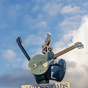 Iconic Blues Crossroads, Highways 61 and 49, Clarksdale, Mississippi, USA