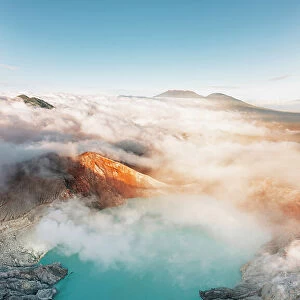 Ijen Volcano from above, Java, Indonesia