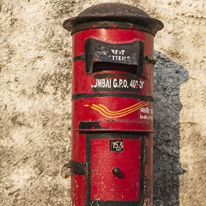 India, Maharashtra, Mumbai, Colaba, India post box