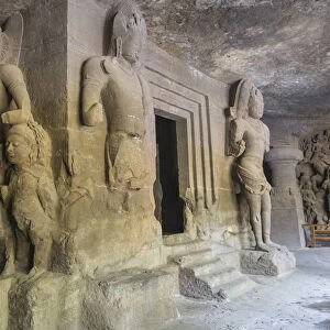 India, Maharashtra, Mumbai, Elephanta Island cave temples, a Unesco World Heritage Site