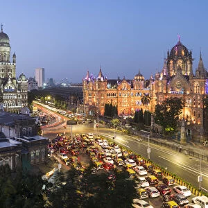 India, Mumbai, Maharashtra, Chhatrapati Shivaji Maharaj Terminus railway station (CSMT)