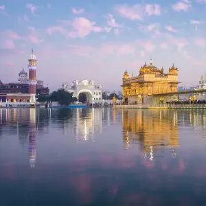 Golden Temple Print, Amritsar at Dusk