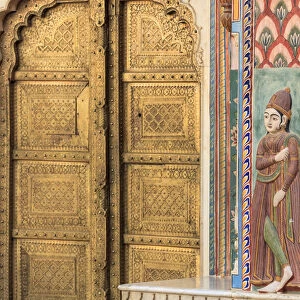 India, Rajasthan, Jaipur, City Palace, Lotus Gate