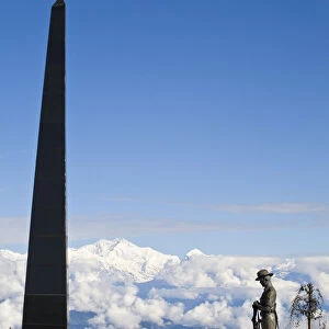 India, West Bengal, Darjeeling, Batasia Loop, Gorkha war memorial