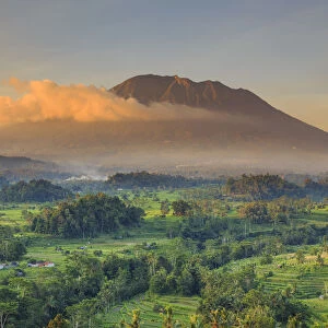 Indonesia, Bali, Sidemen, Sidemen Valley and Gunung Agung Volcano