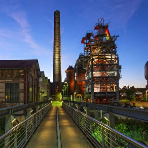 Industrial memorial and cultural center of the old ironworks at Neunkirchen, Saarland