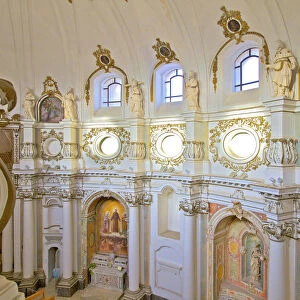 Interior of Chiesa di Santa Chiara, Noto, Sicily, Italy
