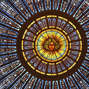 Interior vitreaux dome inside "Palacio Paz"