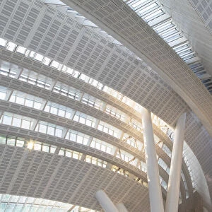 Interior of West Kowloon High Speed Rail Station, West Kowloon, Hong Kong