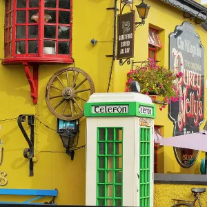 Print of Ireland, County Clare, Bunratty Telephone Box at Durty Nellys Print of Ireland, County Clare, Bunratty Telephone Box at Durty Nellys