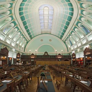 Ireland, Dublin, Kildare Street, The National Library of Ireland, The Reading Room