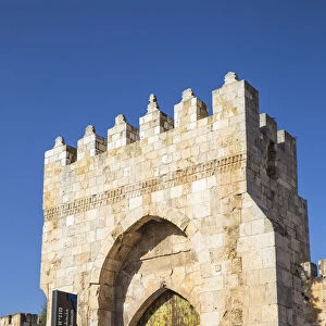 Israel, Jerusalem, Old Town, Entrance gate to The Tower of David also known as the