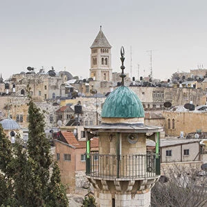 Israel, Jerusalem, View of Muslim Quarter