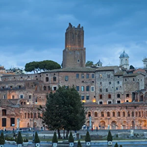 Italy, Lazio, Rome, View of Mercati di Traiano -Trajans market