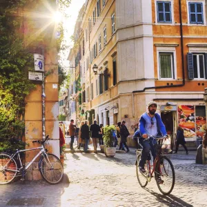 Italy, Rome, Trastevere street