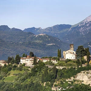 Italy, Serchio Valley, View of Barga