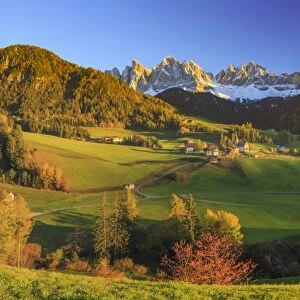 Italy, Trentino Alto Adige, South Tyrol Region, Val di Funes and Santa Magdalena